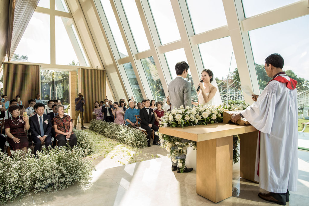 Wedding in Infinity Chapel, Conrad Bali