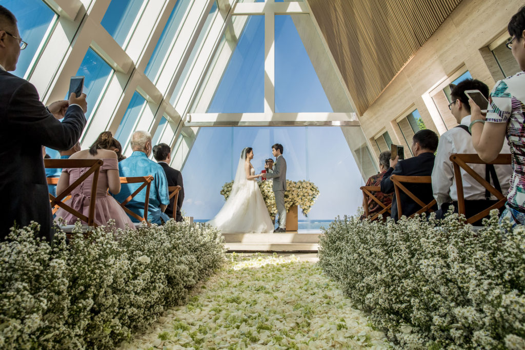 Wedding in Infinity Chapel, Conrad Bali