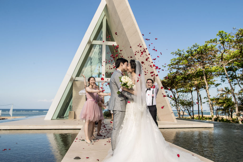 Wedding in Infinity Chapel, Conrad Bali