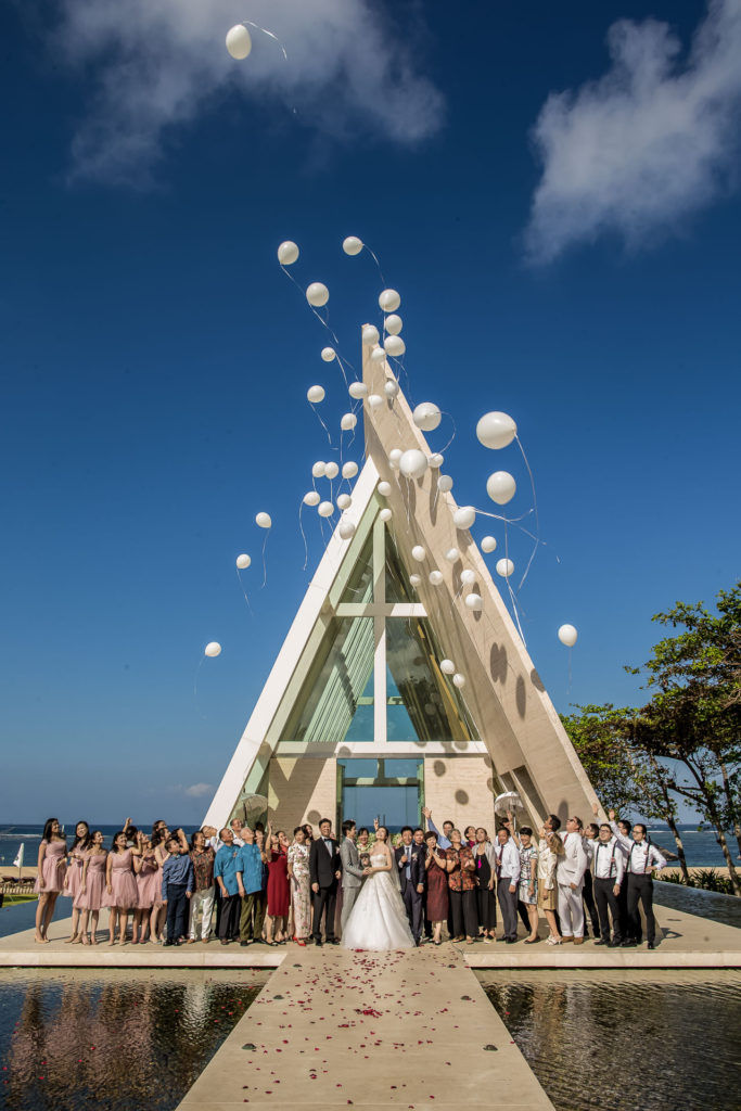 Wedding in Infinity Chapel, Conrad Bali