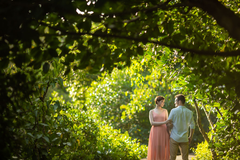 Bali pre wedding photos located in Mangrove Forest, Bali.