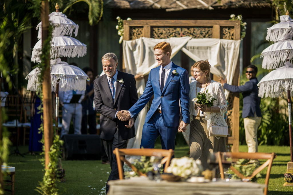 Shalimar Villa Estate Wedding - Groom and parents