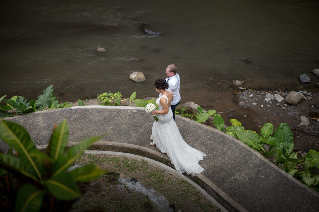 Royal Pitamaha Wedding - river walk before walk down the aisle