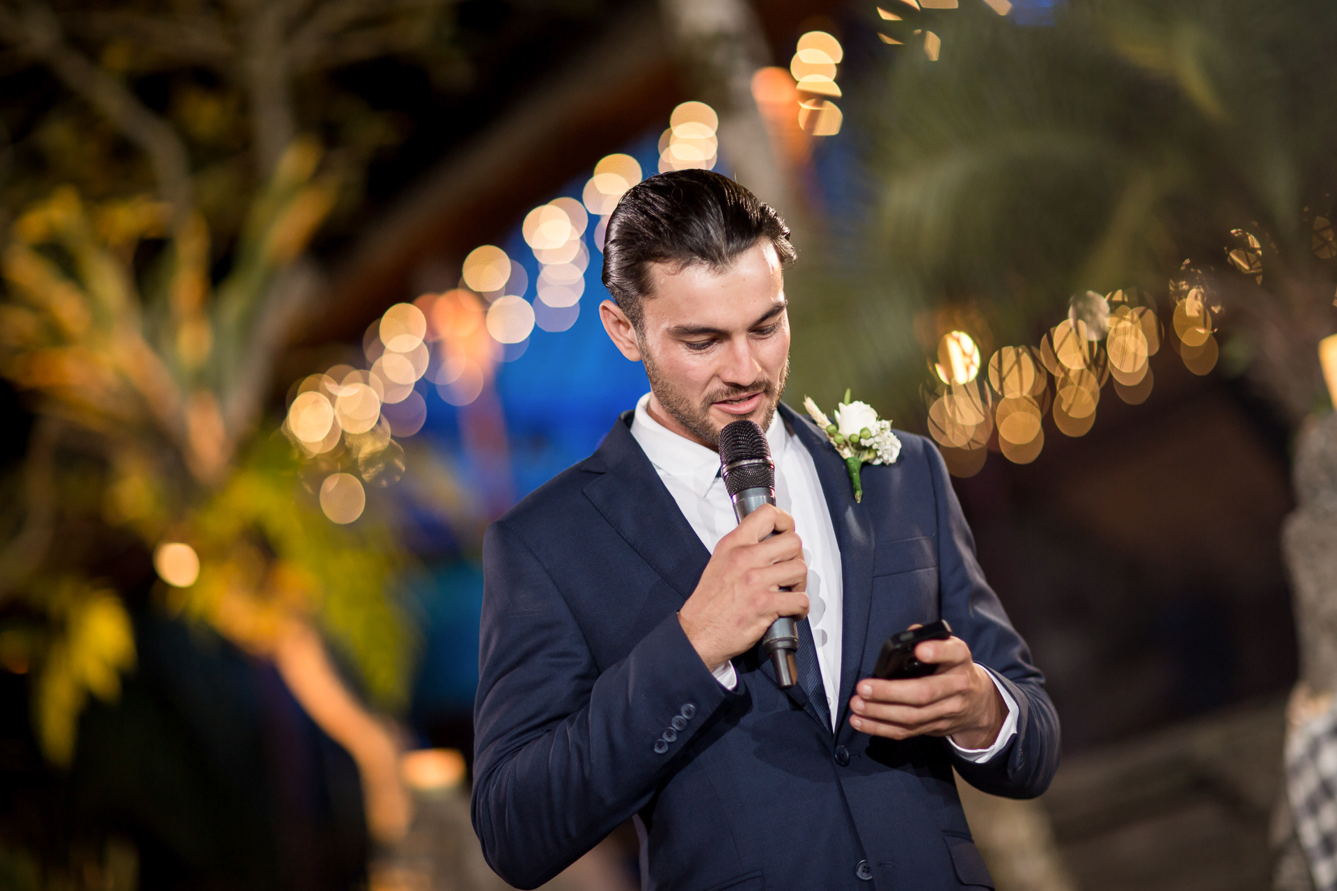 Wedding at Royal Pitamaha, Ubud, Bali - speech by bestman