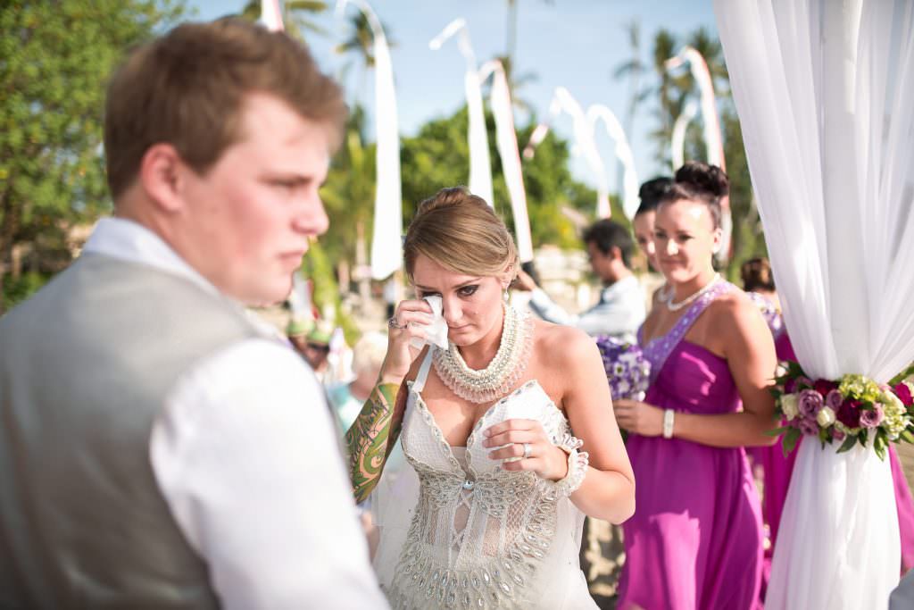 Wedding at The Patra Bali.  The ceremony