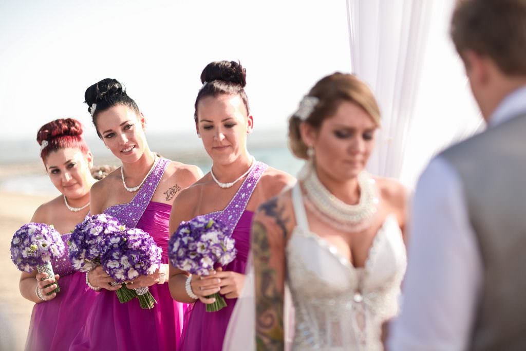 Wedding at The Patra Bali.  The bridesmaids