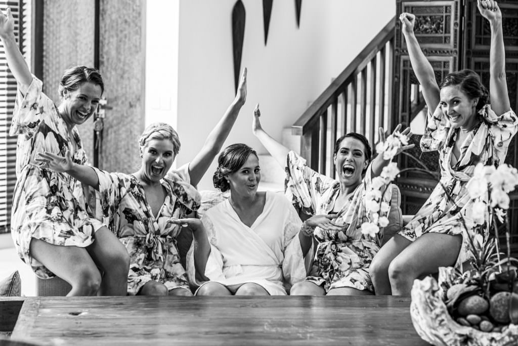 Bali Wedding Photographer - Girls having fun
