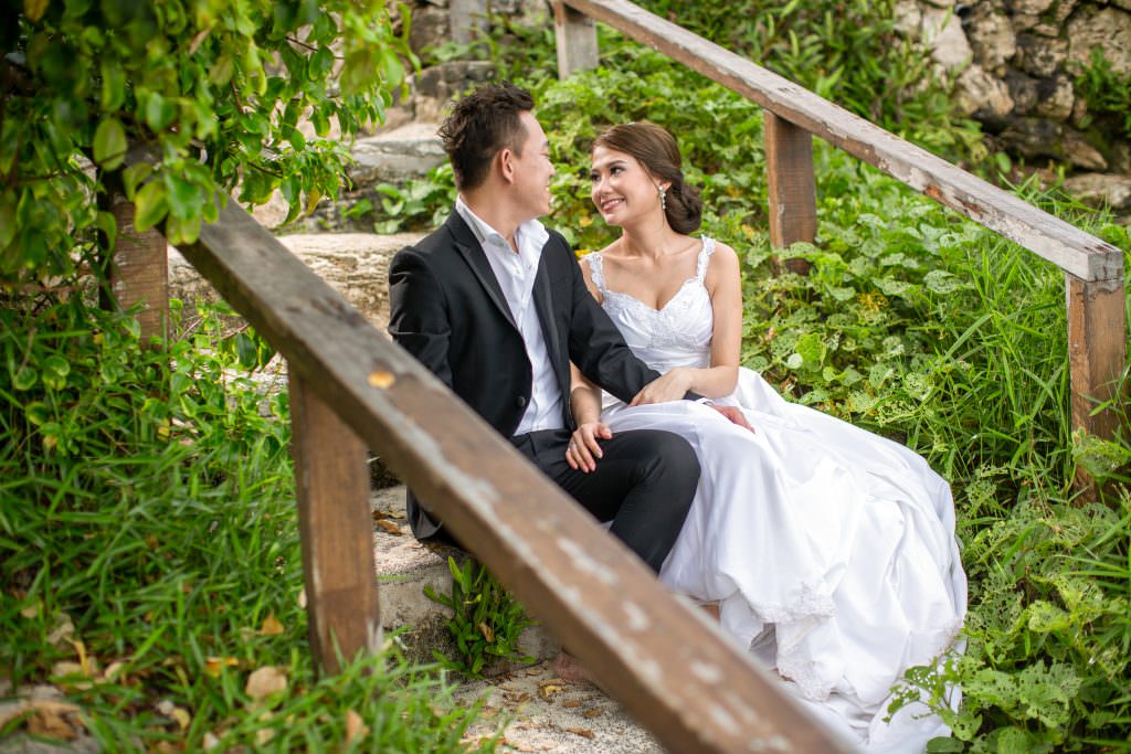 Prewedding photos at Lembongan Island, Bali.