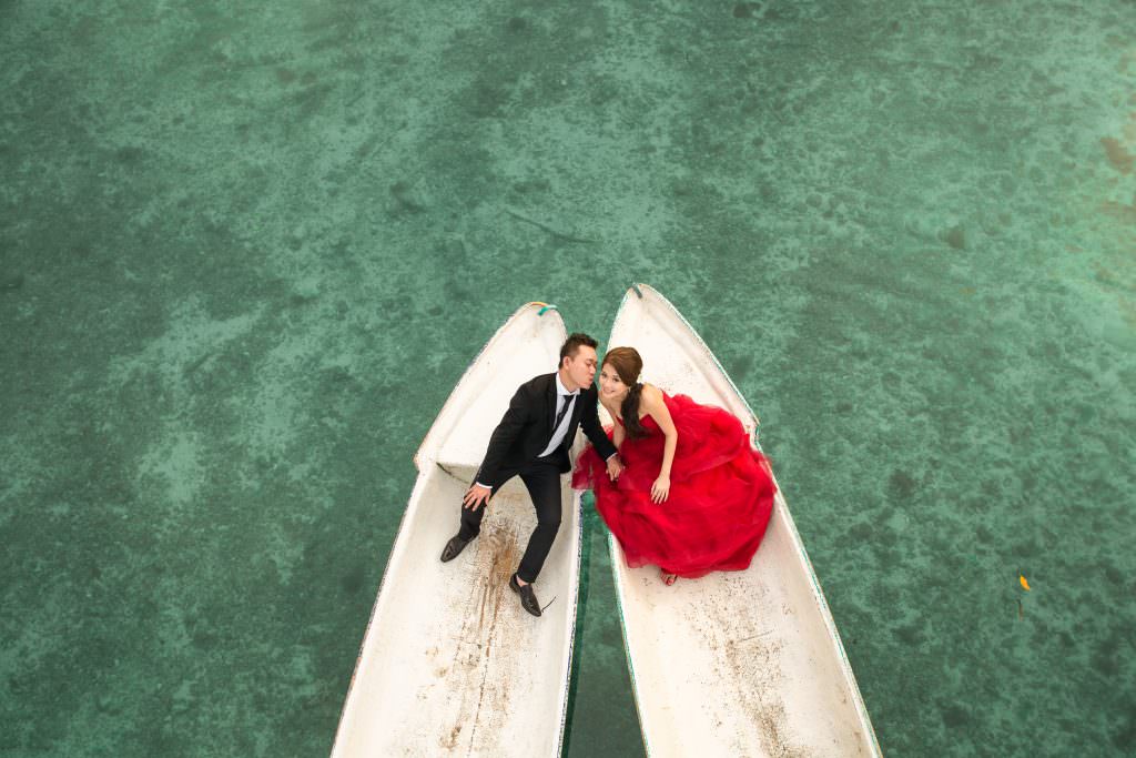 Prewedding photos at Lembongan Island, Bali.