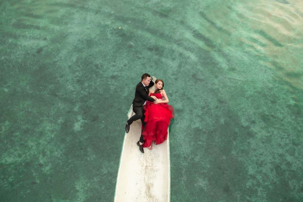 Prewedding photos at Lembongan Island, Bali.