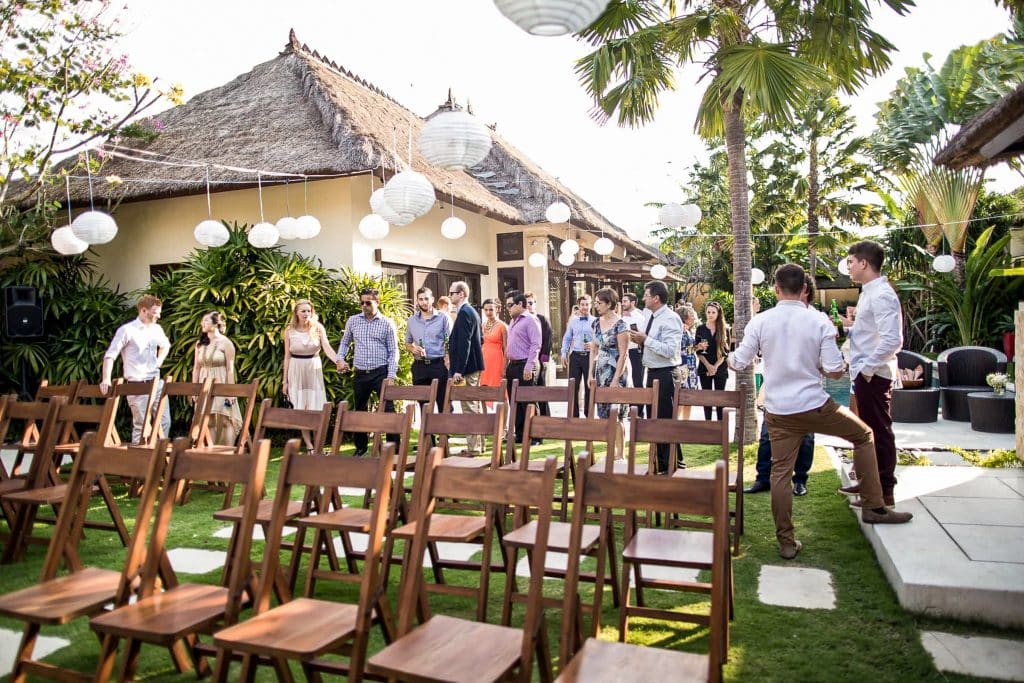 Wedding in Bali.  The ceremony