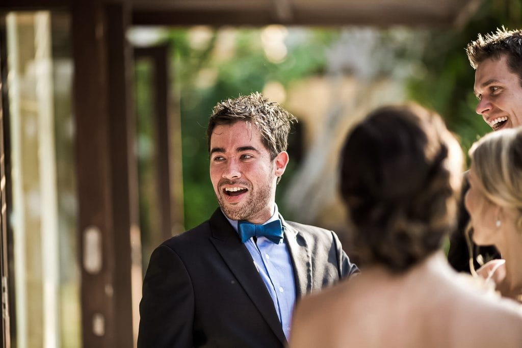 Wedding in Bali.  The groomsman