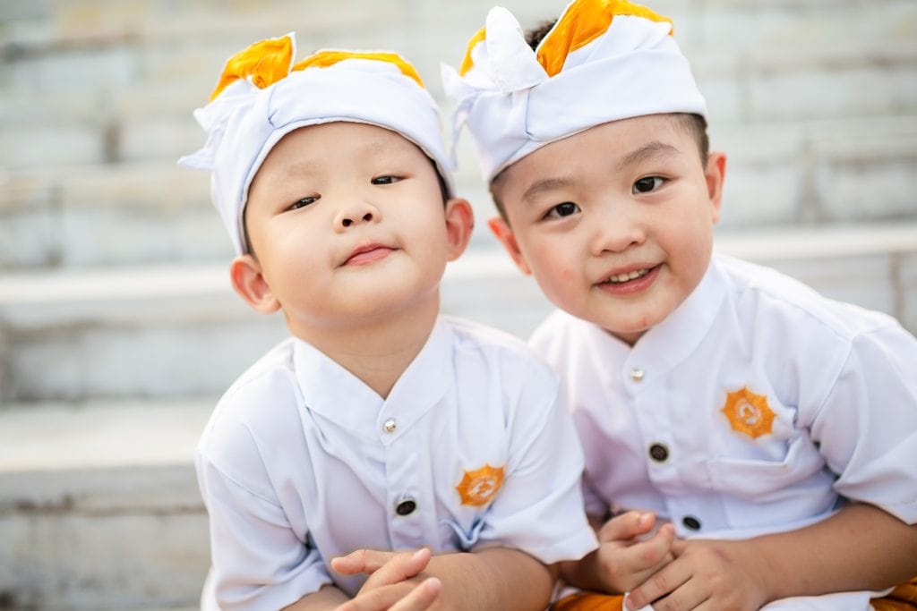 Family photos at The Apurva Kempinski Bali