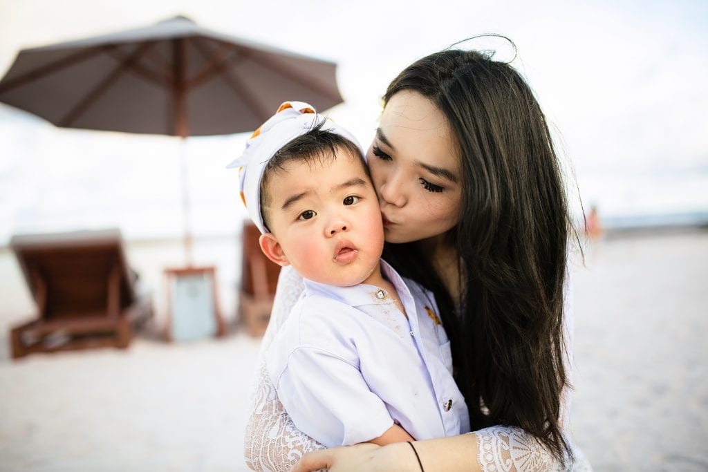 Family photos at The Apurva Kempinski Bali