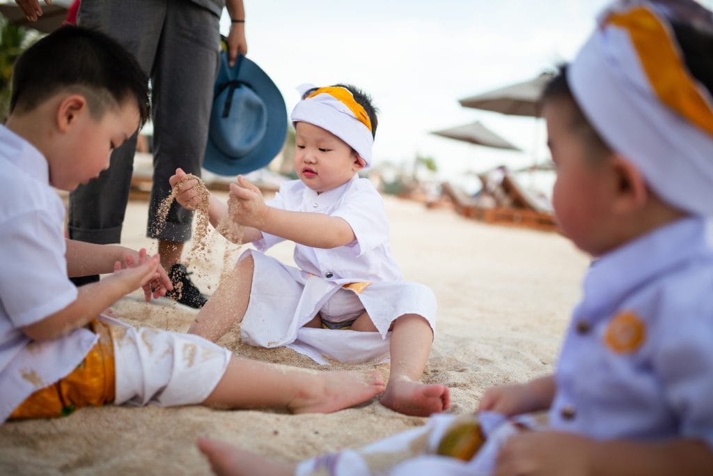 Family photos at The Apurva Kempinski Bali