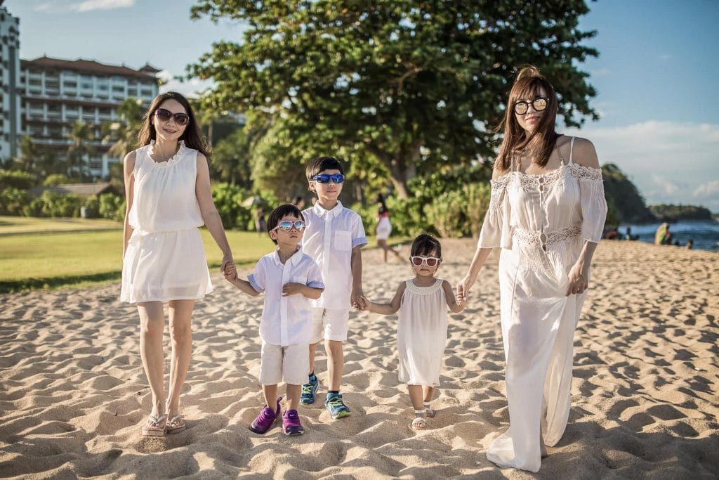 Family vacation in Bali. Photo shooting time.