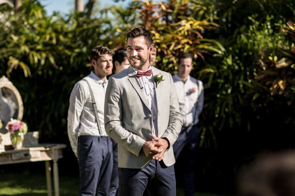 Bali Wedding Photographer -  a waiting groom