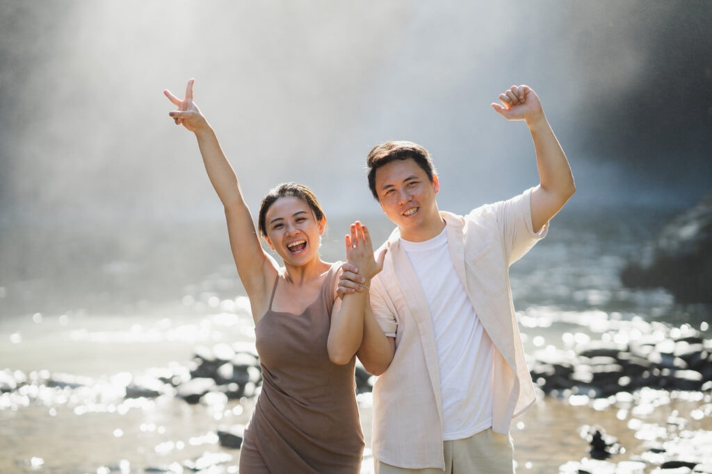 Do surprise proposal in Bali and she said YES!