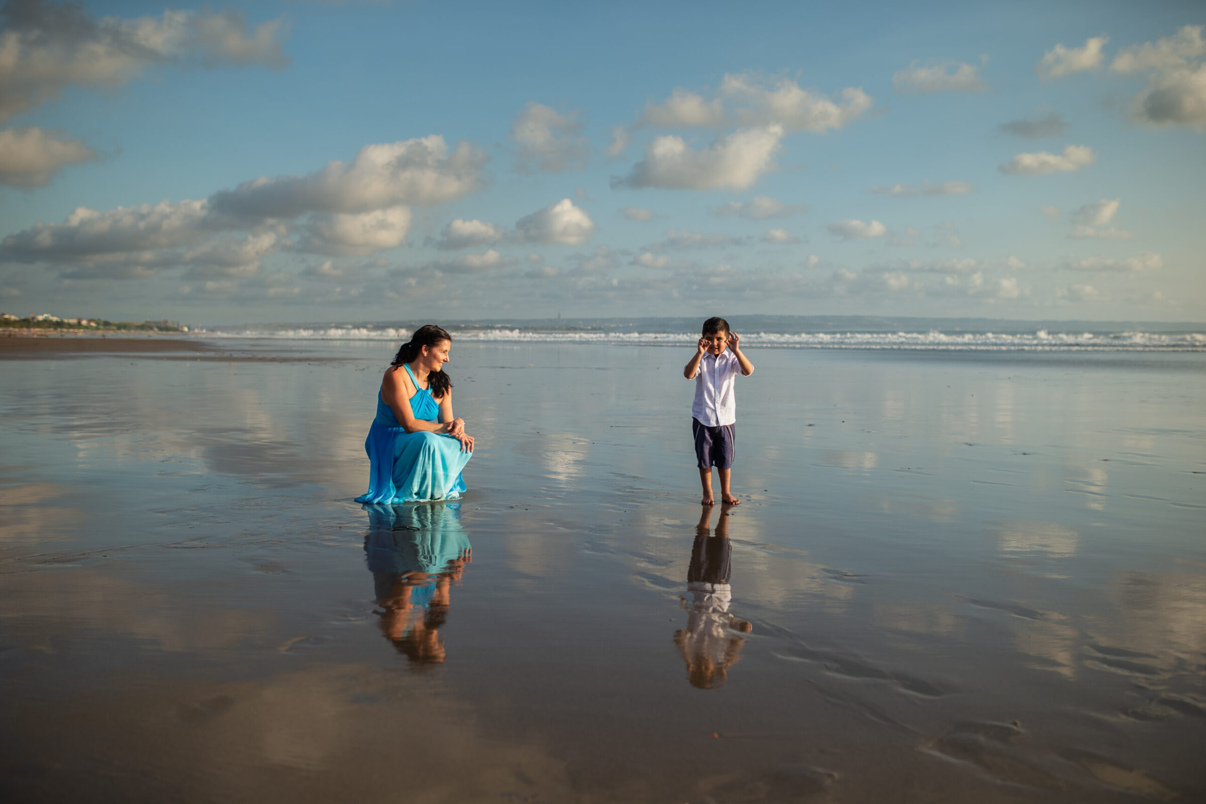 Double Six Beach, Seminyak - Candid family photos