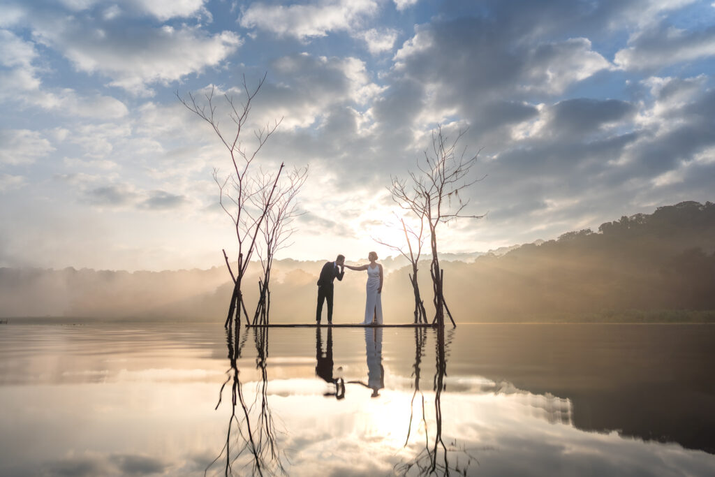 Tamblingan Lake - Engagement photography Bali