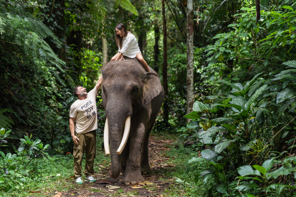 Mason Elephant Park - Bali proposal photography