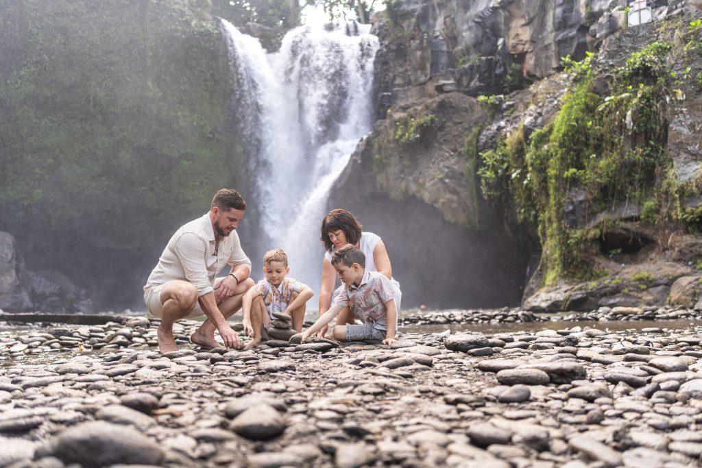 Blangsinga Waterfall - Family holiday photos