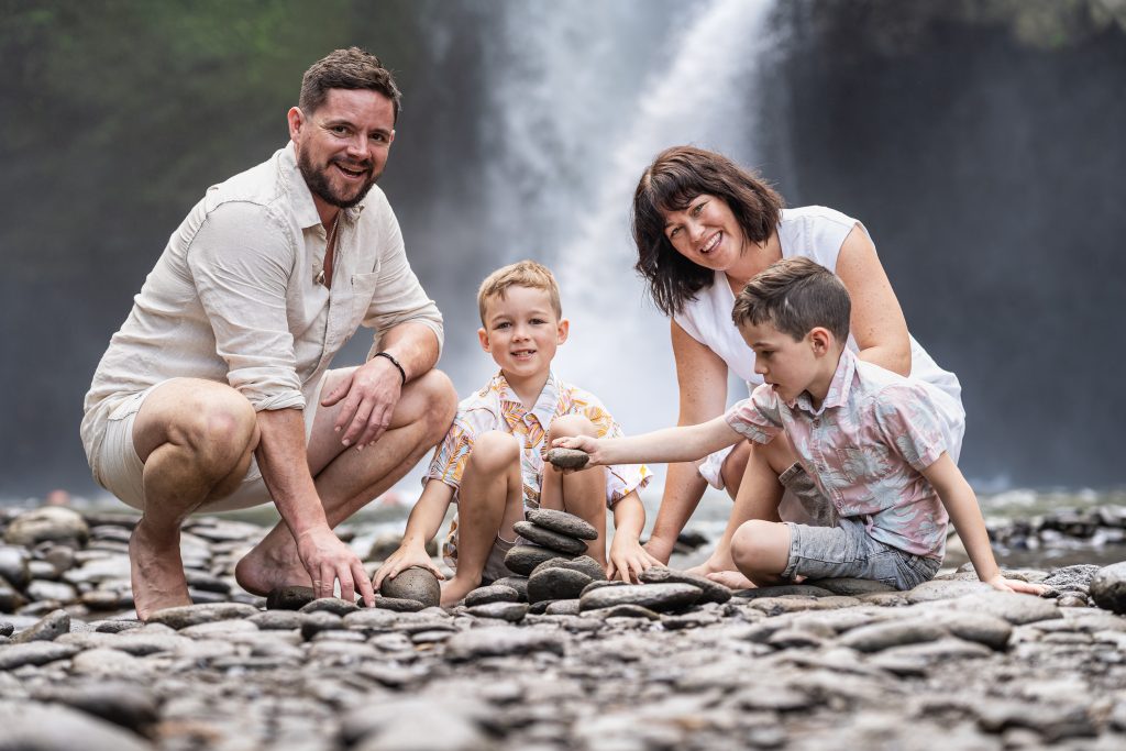Blangsinga Waterfall - Family vacation photography