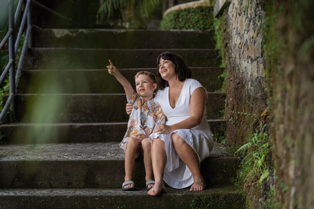 Blangsinga Waterfall - Family photography style
