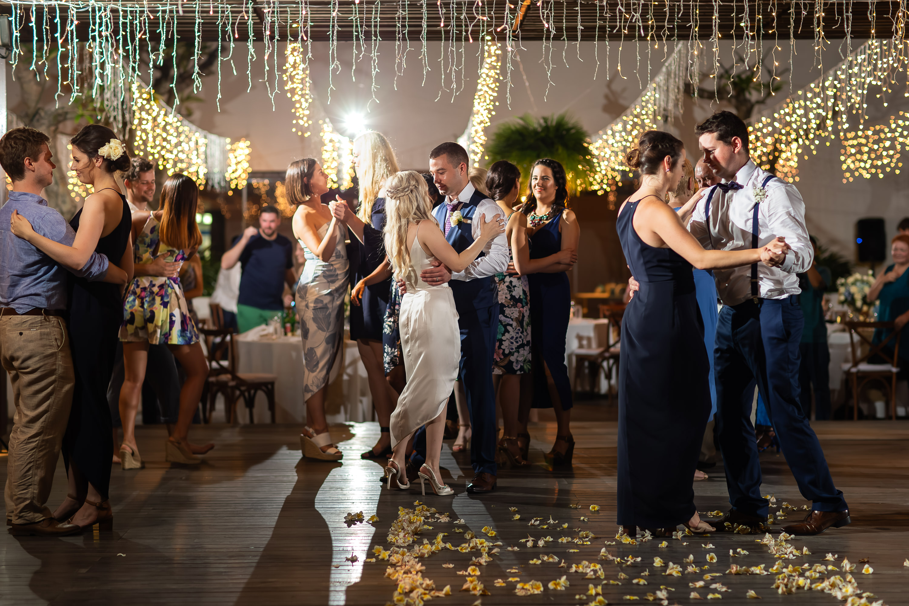 Alila Seminyak Wedding - Wedding party dancing