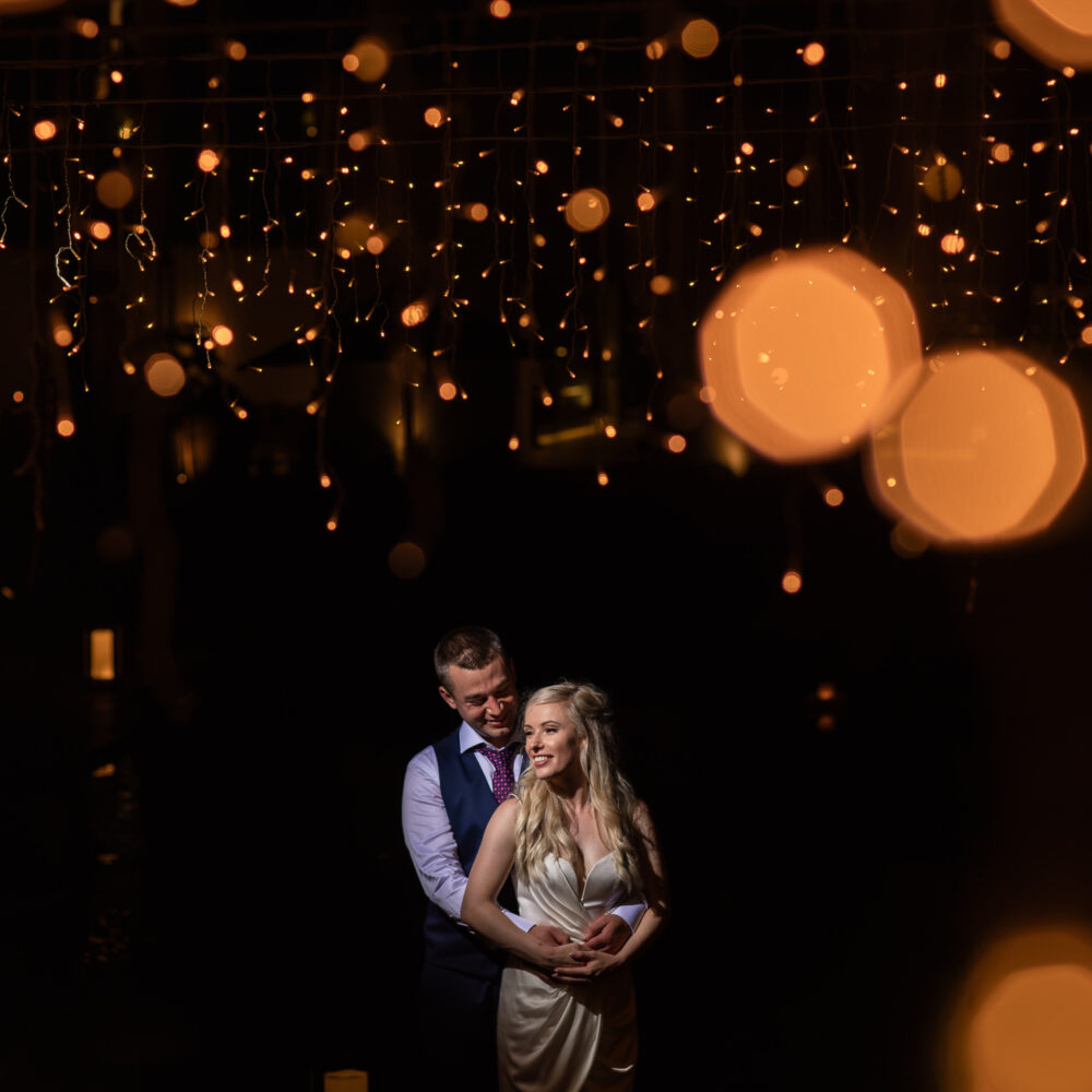 Alila Seminyak Wedding - Romantic night couple portrait