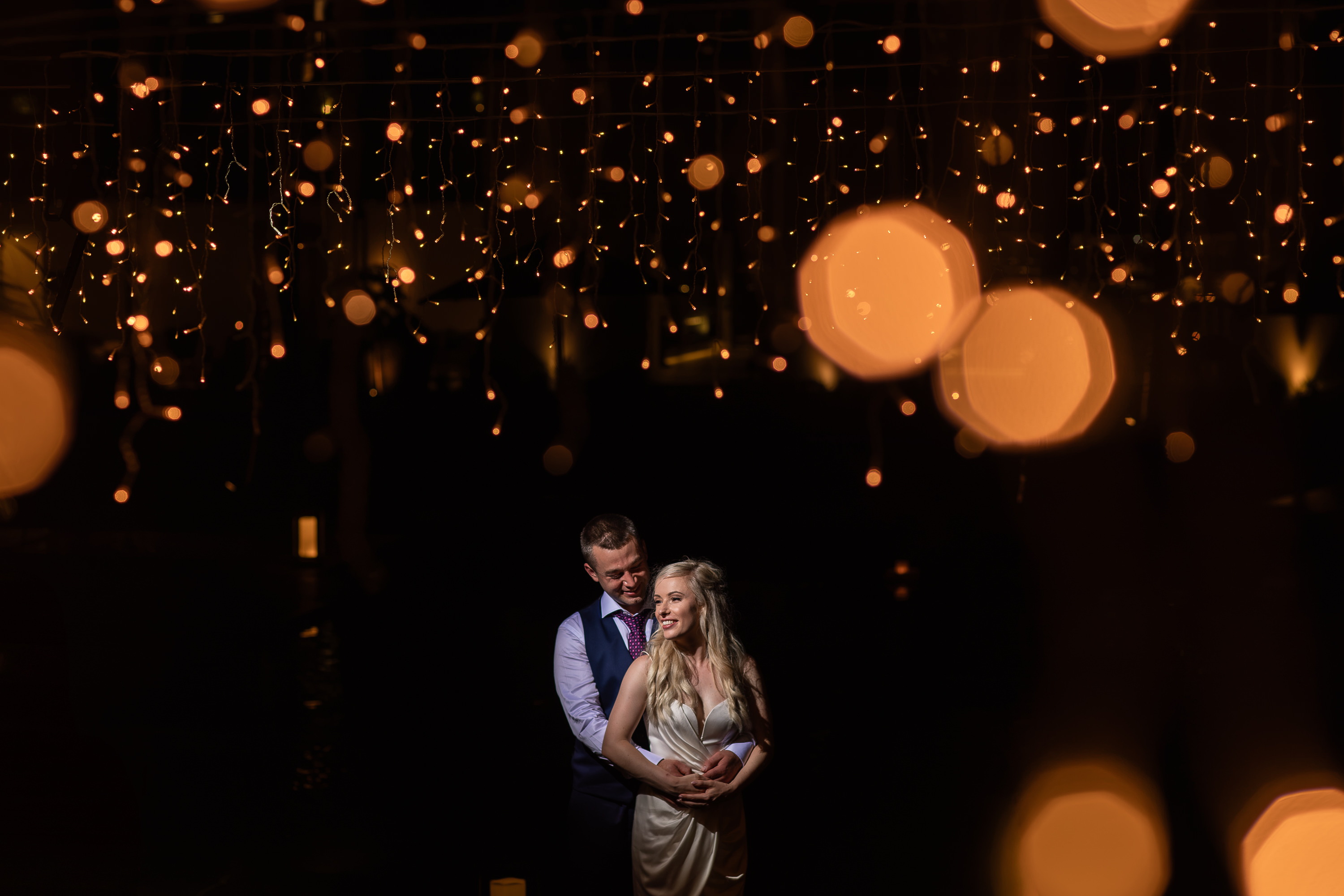 Alila Seminyak Wedding - Romantic night couple portrait