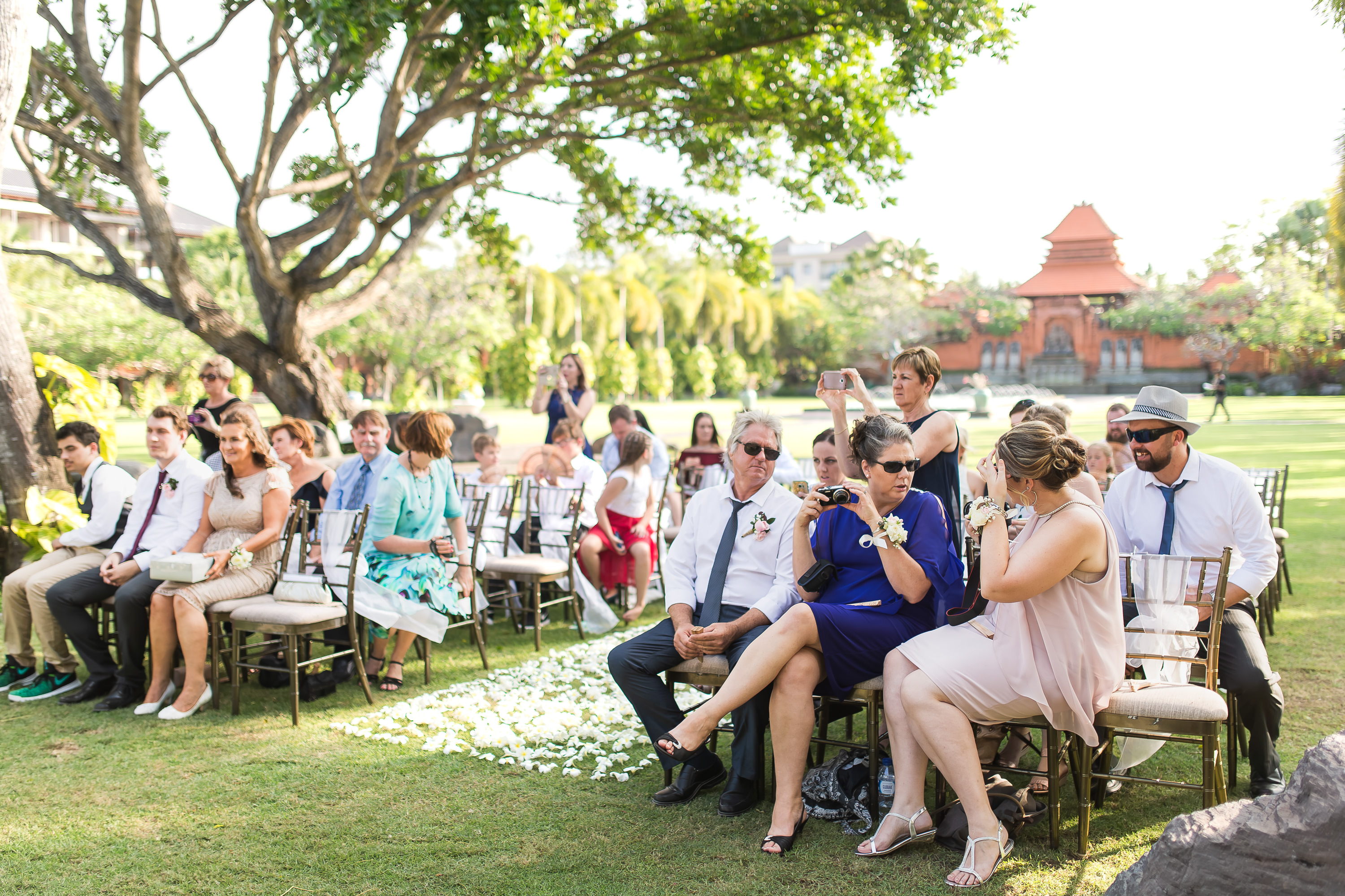 Taman Bhagawan Wedding - Wedding guests waiting for the ceremony