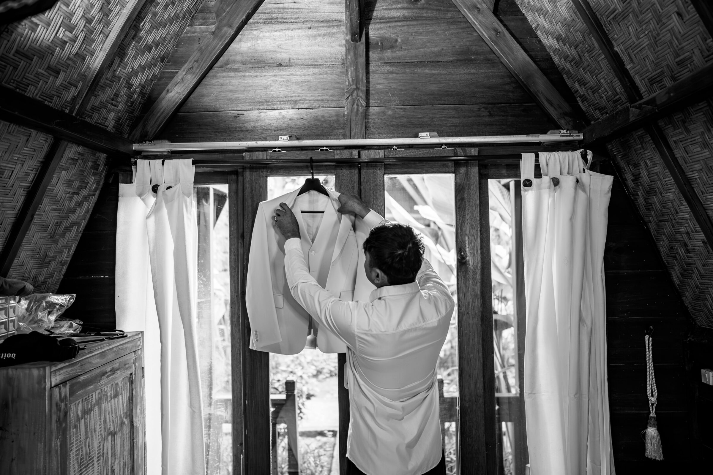 Balangan Beach Weddings - groom getting ready