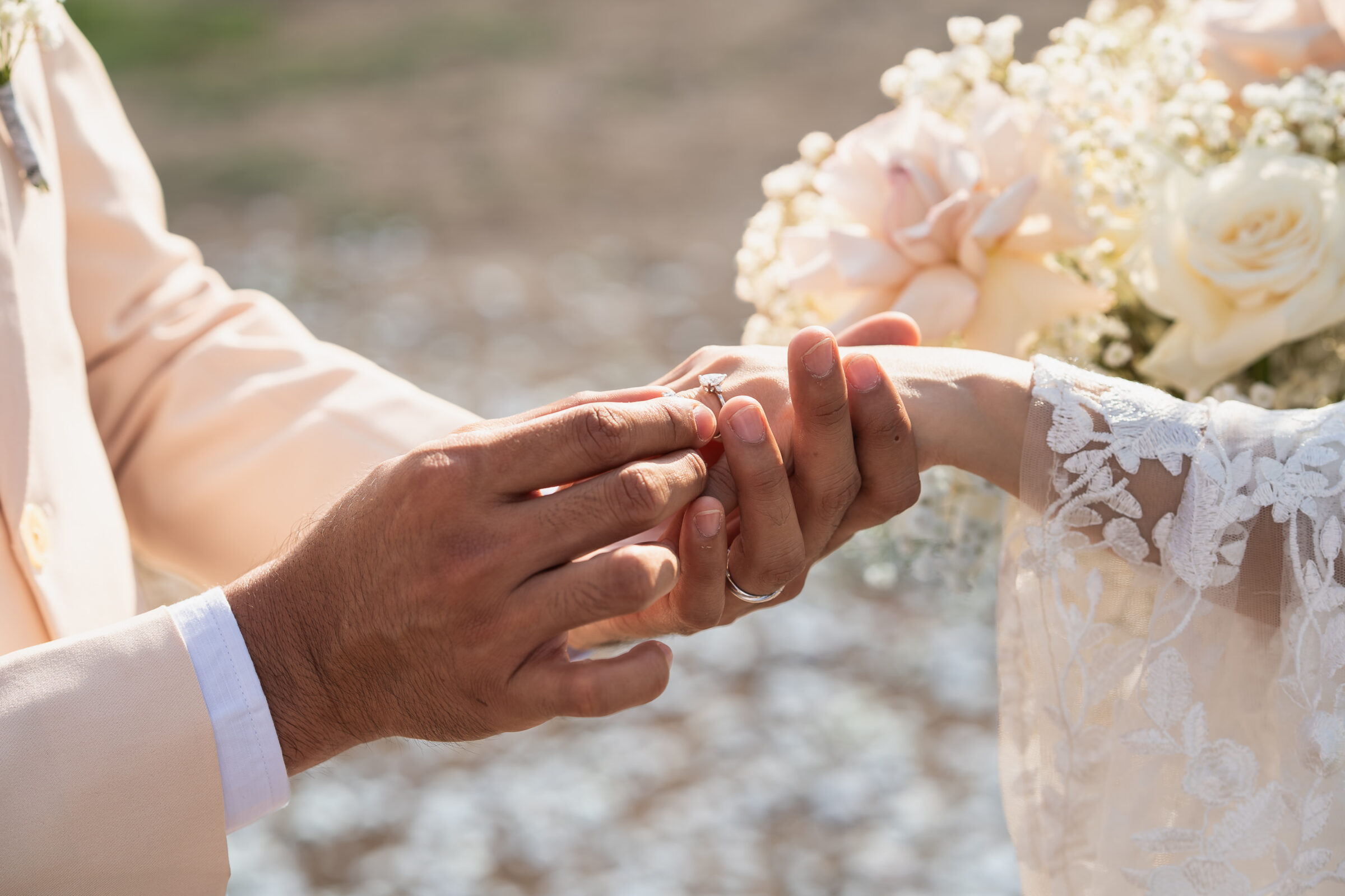 Balangan Beach Weddings - ring exchange
