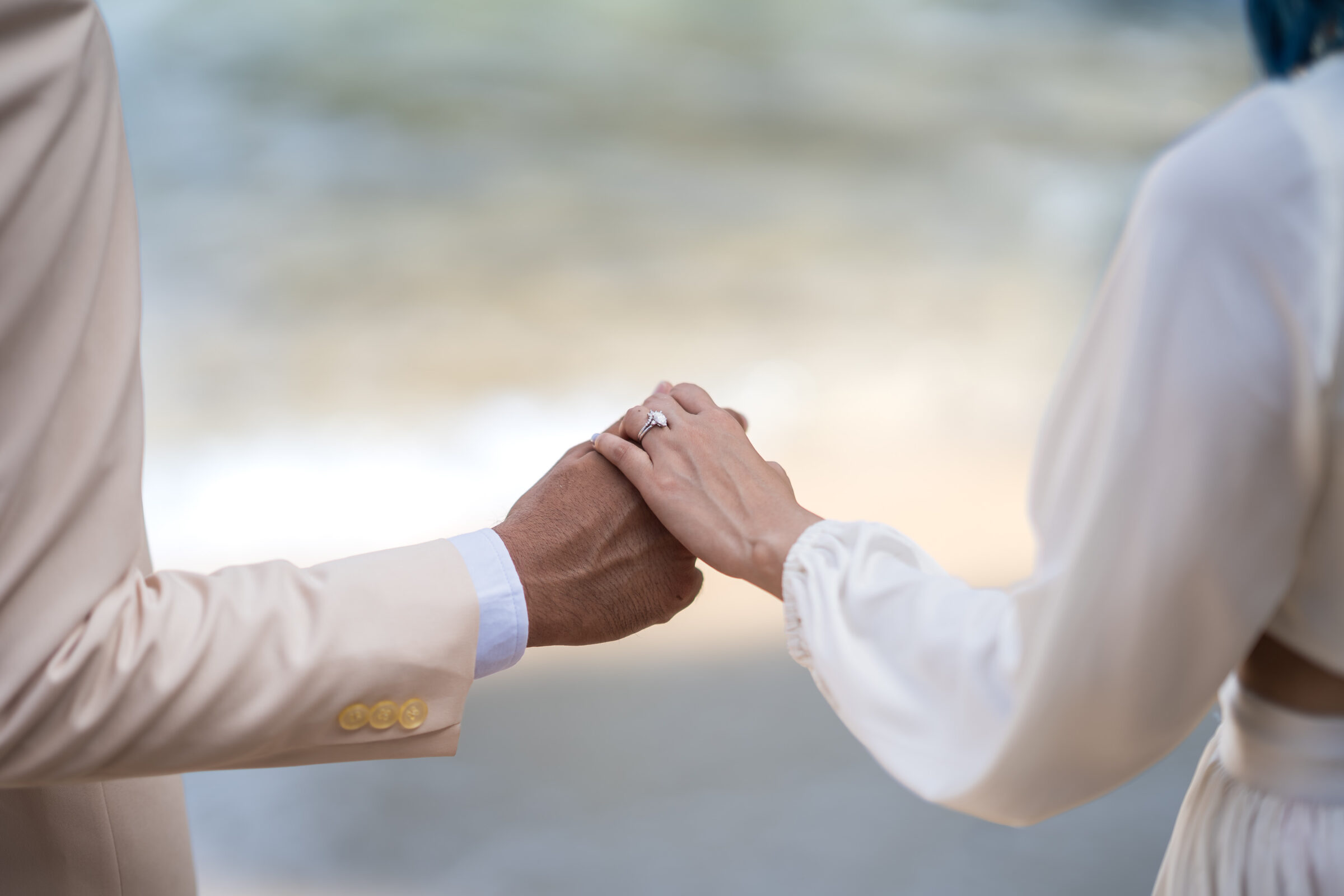 Balangan Beach Weddings - holding hands