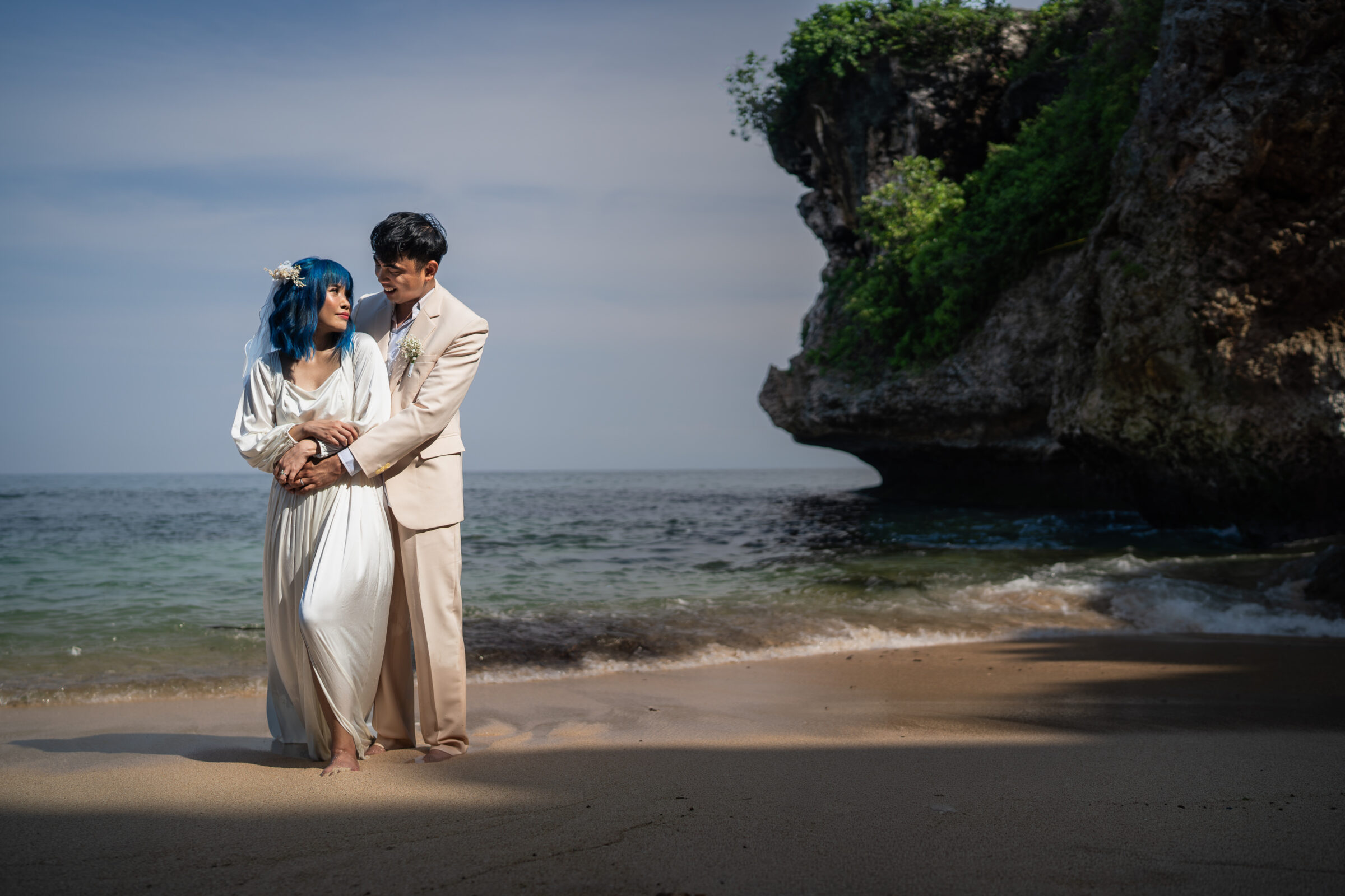 Balangan Beach Weddings - couple on shore