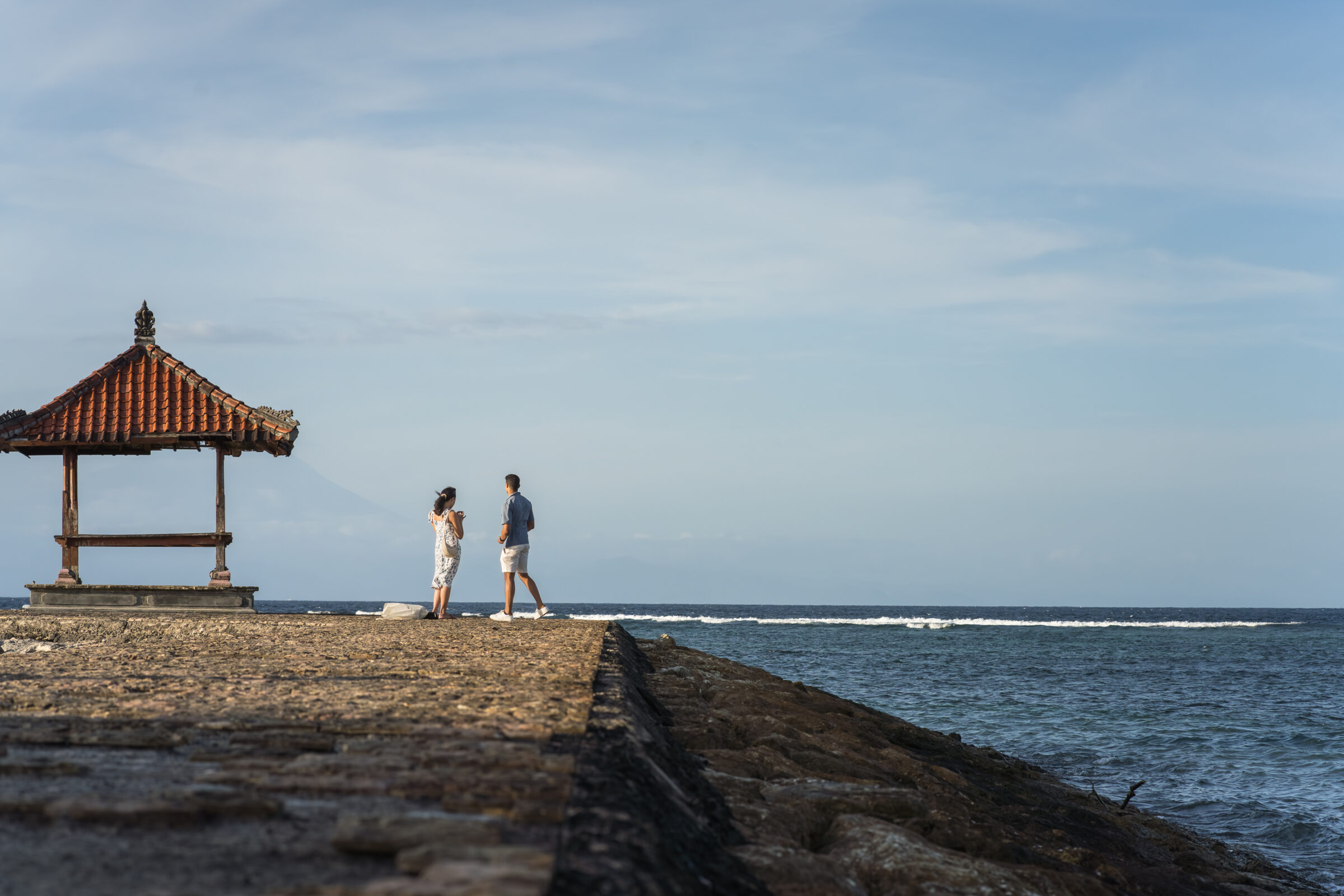 Nusa Dua Beach Hotel - walking to the gazebo