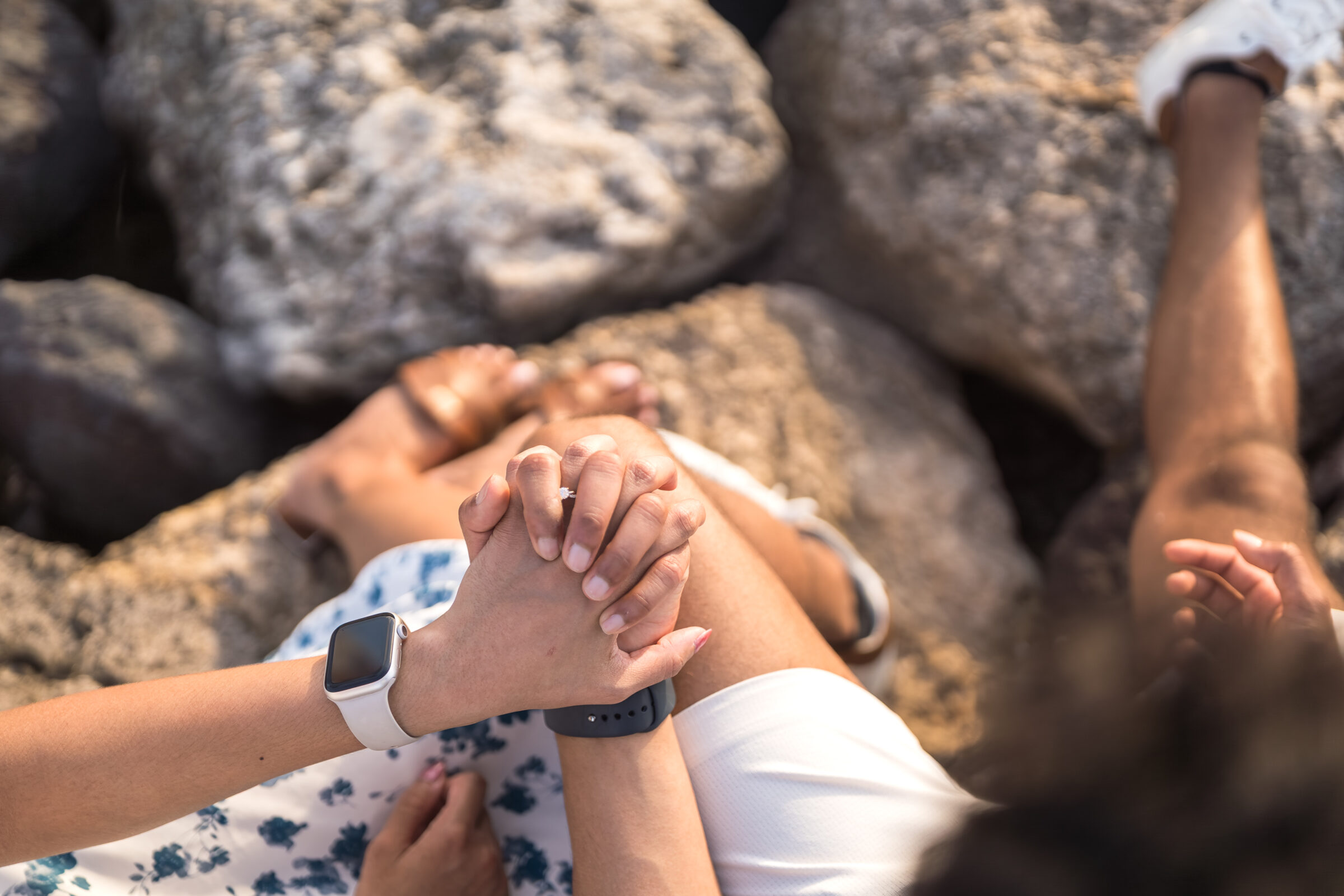 Nusa Dua Beach Hotel - holding hands close-up