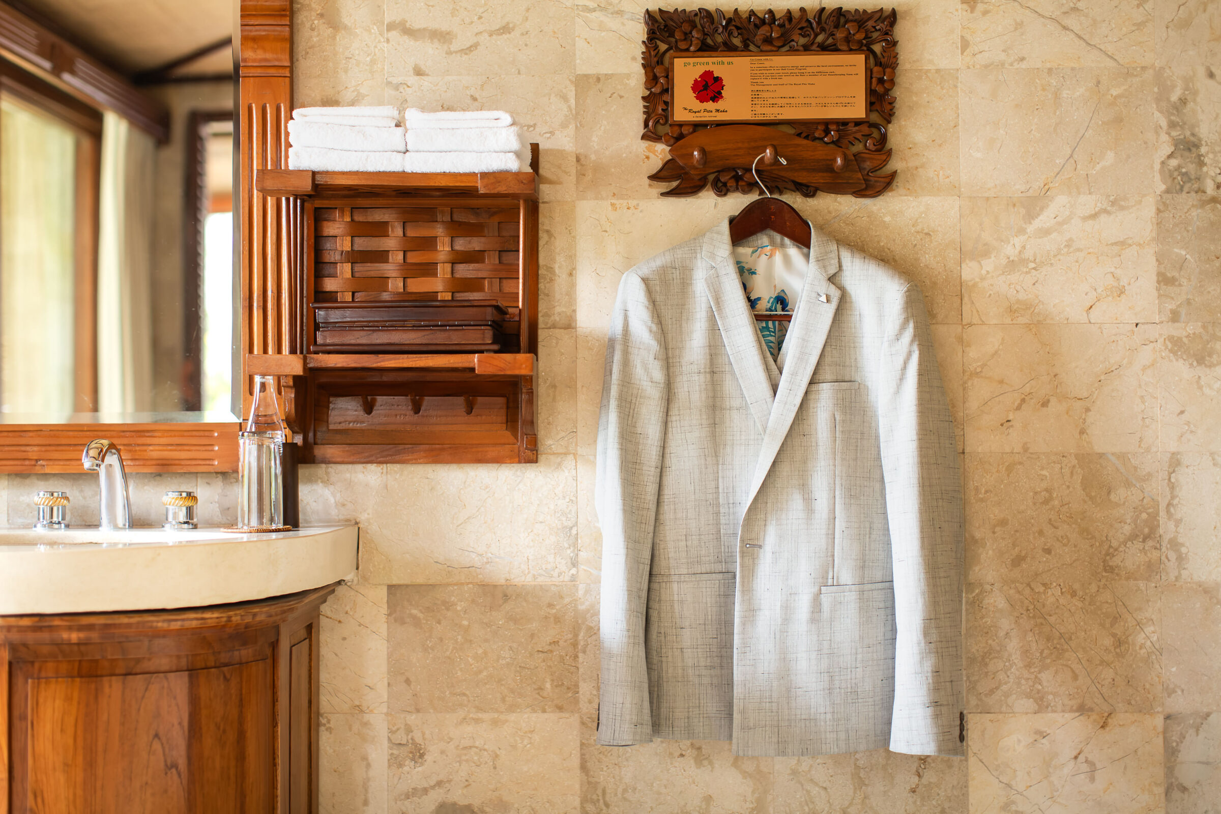 The Royal Pita Maha - groom's suit jacket
